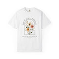 Inspirational Bible Verse Floral T-Shirt — Cheerful Scripture Floral Tee