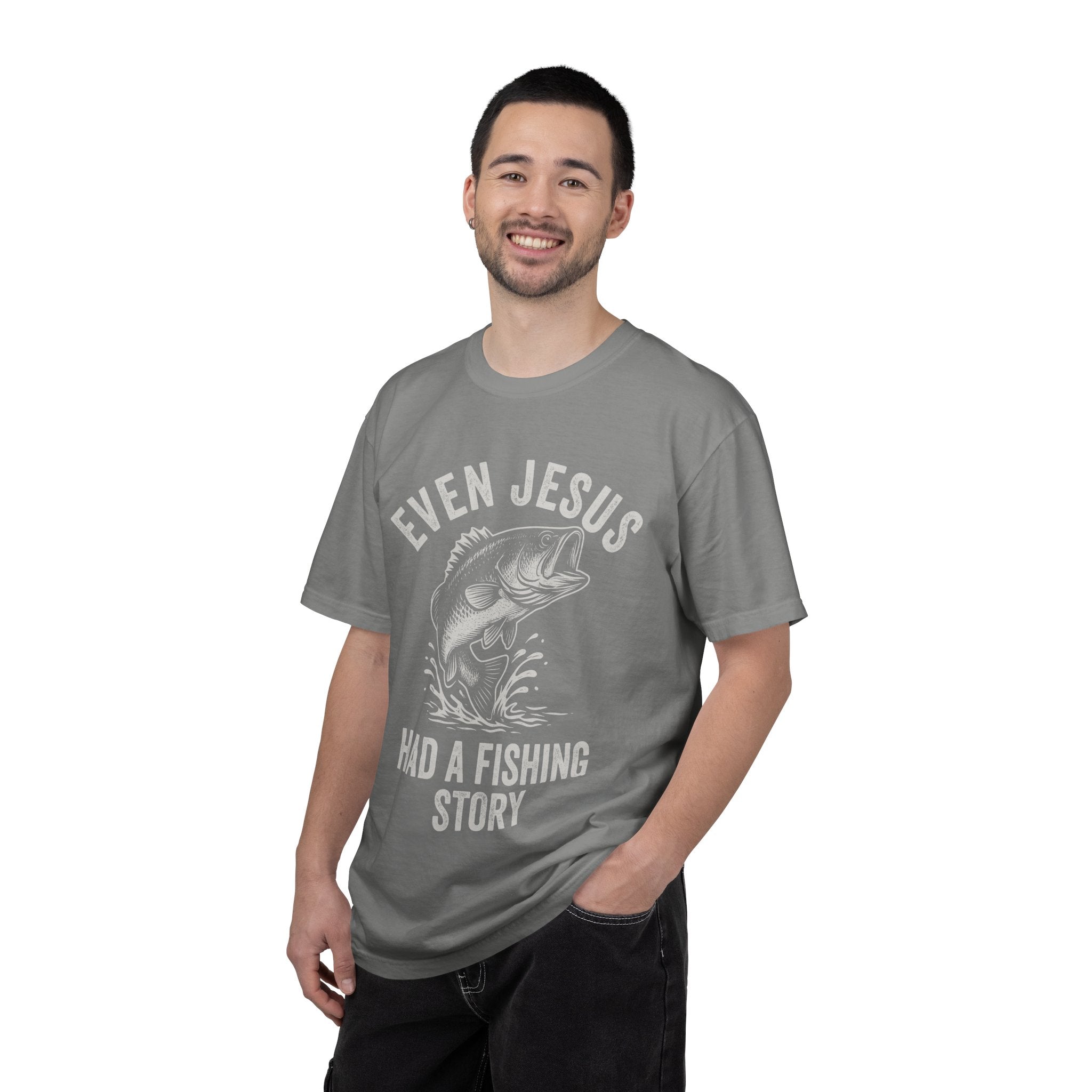 Fishing T-Shirt — "Even Jesus Had a Fishing Story" Christian faith