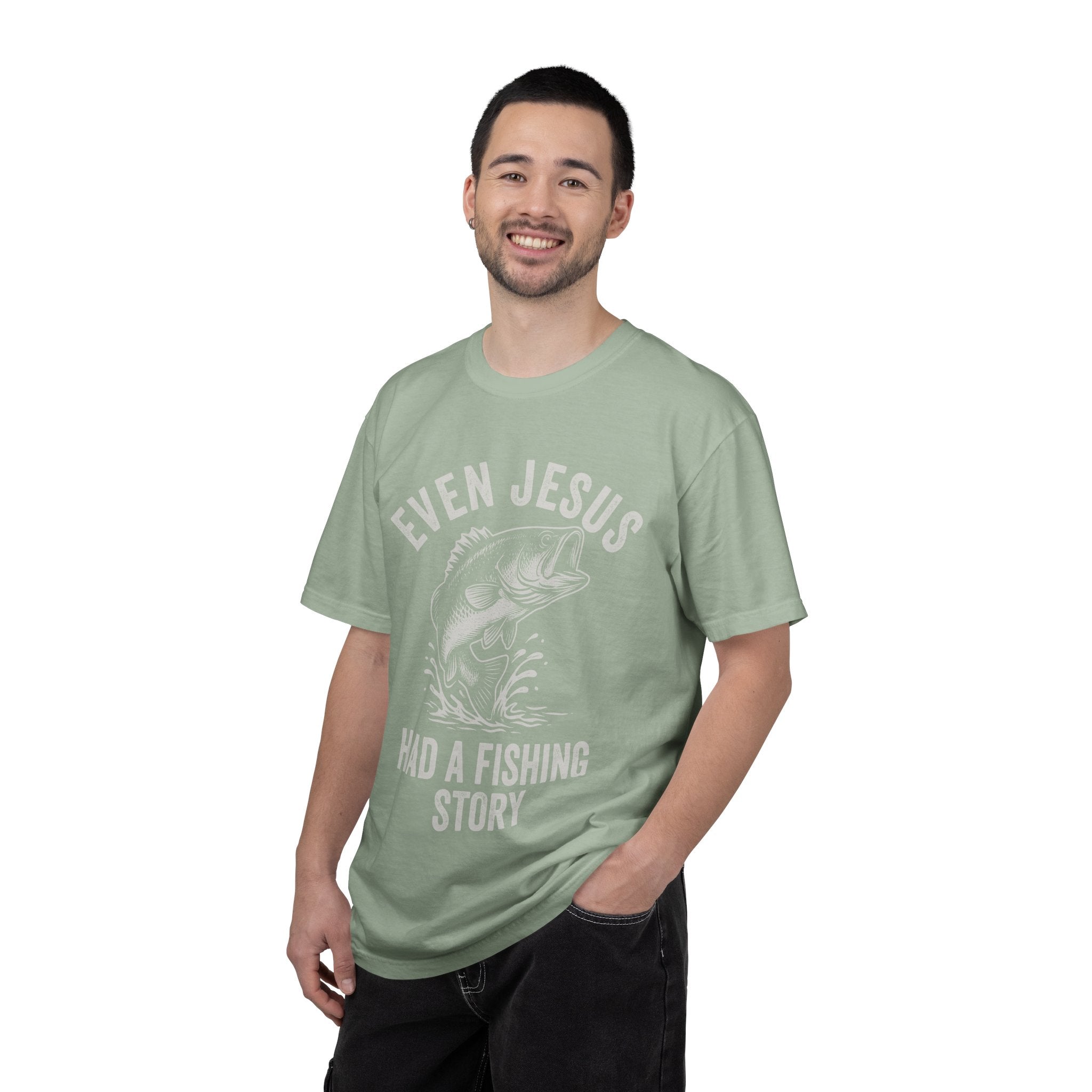 Fishing T-Shirt — "Even Jesus Had a Fishing Story" Christian faith