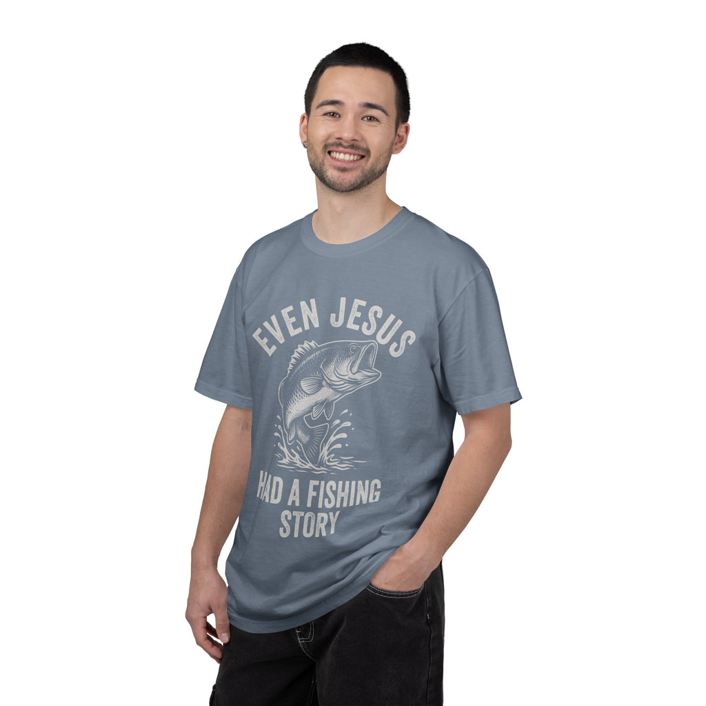 Fishing T-Shirt — "Even Jesus Had a Fishing Story" Christian faith