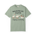 Walking By Faith Tripping Constantly T-Shirt — Cute Goose Christian Tee